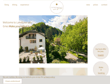 Tablet Screenshot of landhaus-lana.it